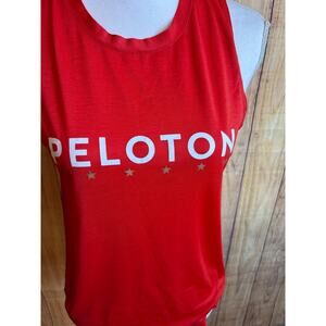 Peloton Spiritual Gangster Muscle Tank Gold Start Women's Size S